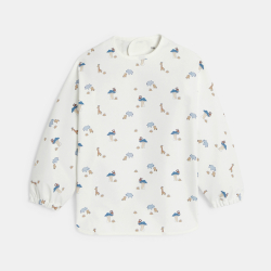 صدرية أنشطة برسوم حيوانات باللون الأزرق للفتيان الصغار.